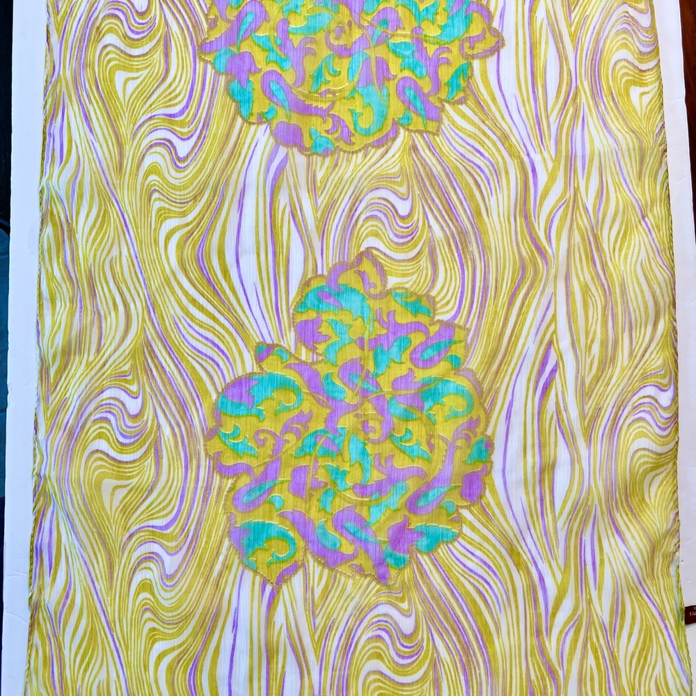 VINTAGE 1960s Chiffon Scarf